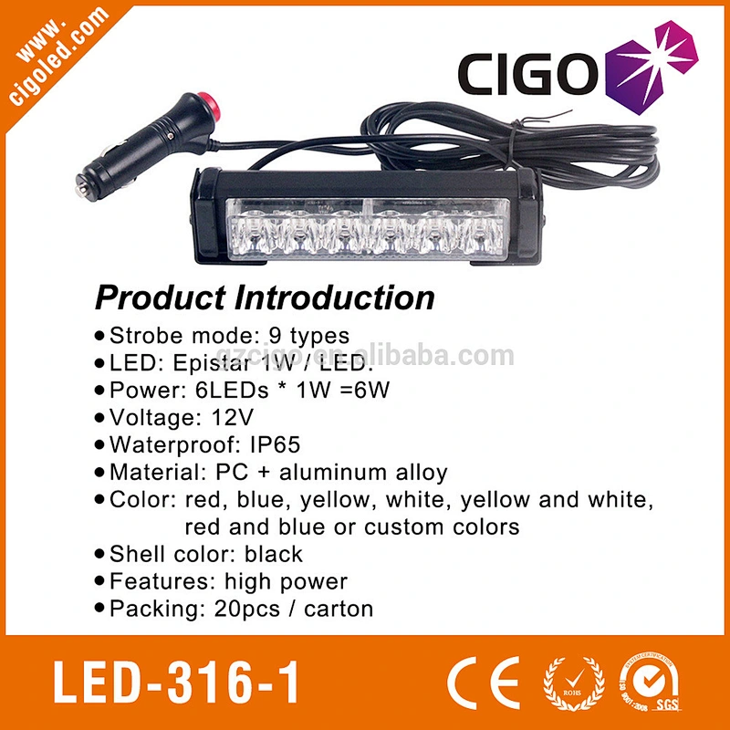 LED-316-1emergency light bars police led lights 6W or 18W bar lights for cars