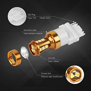 T25-15SMD-3030-CANBUS 3156 Led DC 12-24V 3156 Led Bule