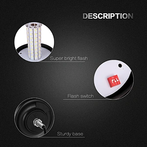 LED-03H-5  Amber LED 80-5730 led rotating warning light beacon  With Support  For Crane
