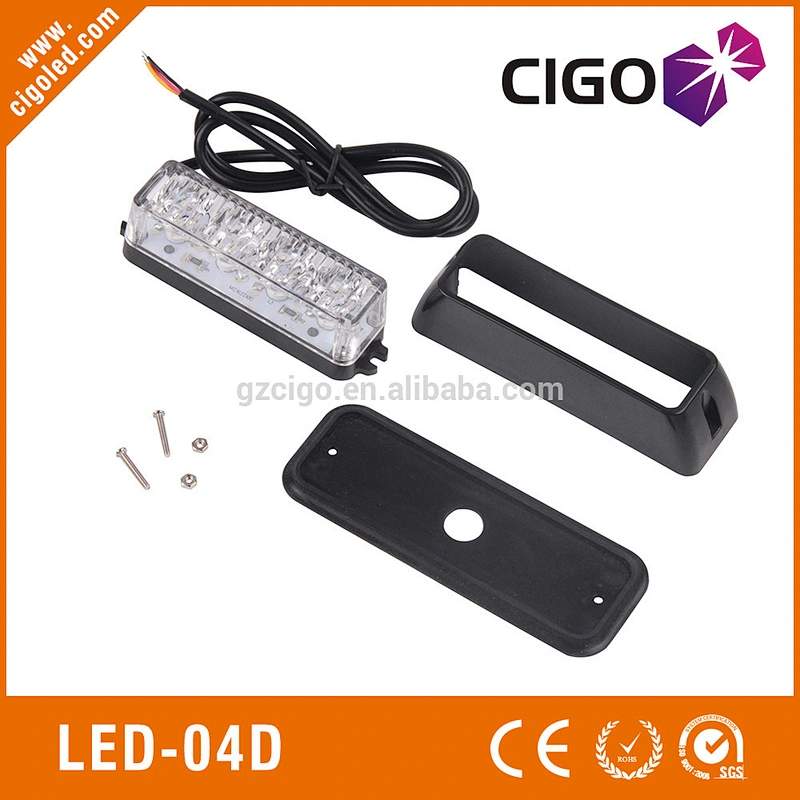 LED-04D led strobe light 12V led flashing light 4W easy installation wholesale emergency headlight strobes
