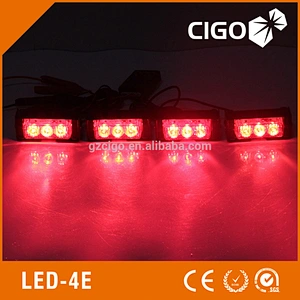 LED-4E police led strobe lights 12V led grill lights emergency 4 pcs a set high power automotive led lights