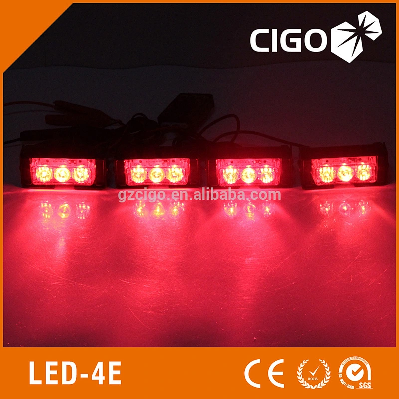 LED-4E police led strobe lights 12V led grill lights emergency 4 pcs a set high power automotive led lights