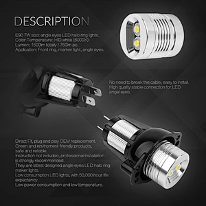 E90 angel eye headlights angel eye fog easy installation for BMW