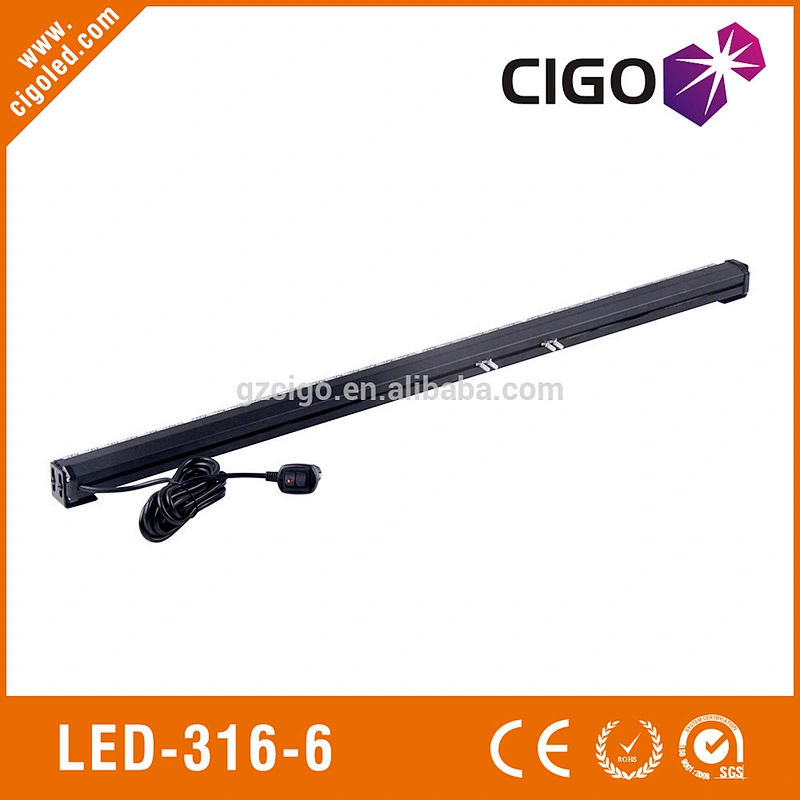 LED-316-6 led light bar police 12V led flashing lights for cars 36W led flashing lights emergency