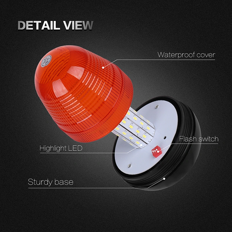 LED-03H-2 Amber LED 60-5730 led strobe warning lights  For Heavy Machine