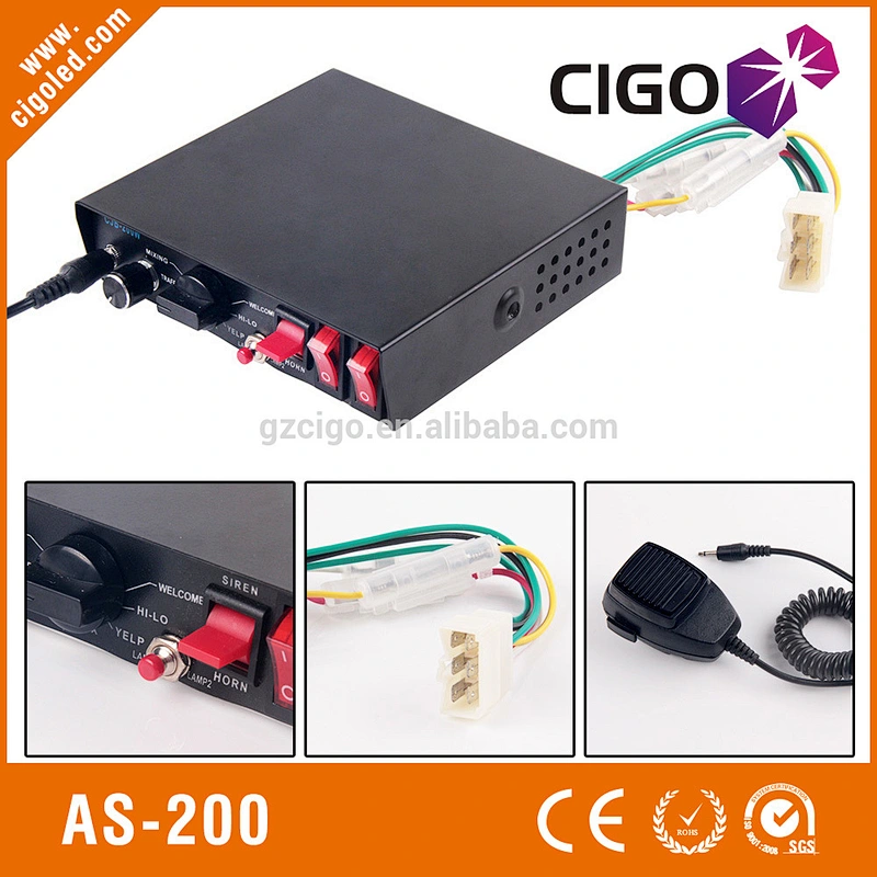 AS200W Police Siren Cjb 200w Siren Police for car 12V Wireless Control Siren