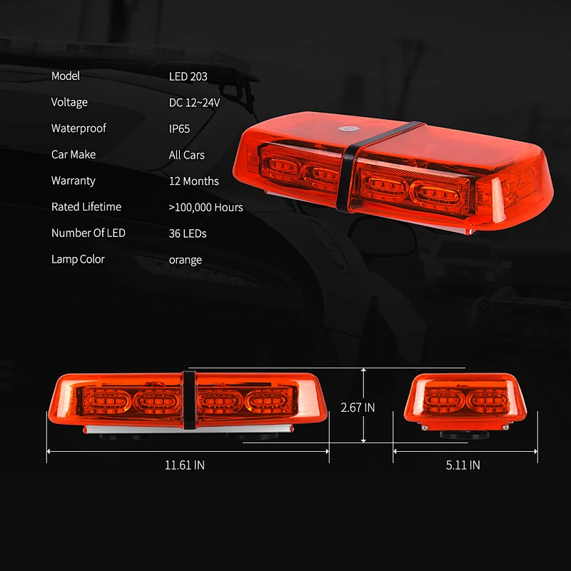 New model LED- 682 led auto emergency police lightbar