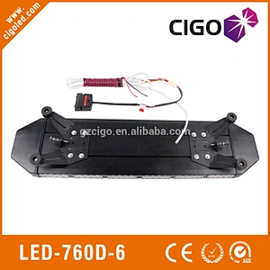 LED-760D-6 flashing safety lights for trucks 12-30V car signal light 198W strobe emergency lights