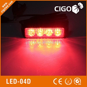 LED-04D led strobe light 12V led flashing light 4W easy installation wholesale emergency headlight strobes