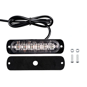 Ultal thin design 6*3w truck led Strobe Light waterproof strobe light LED warning Security led lights 24v for truck