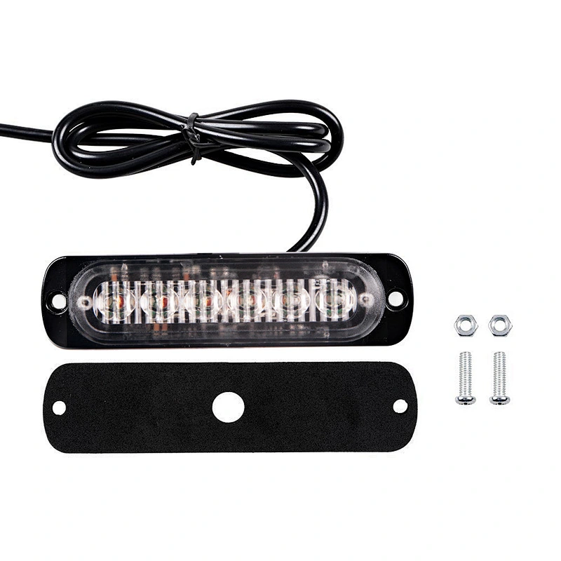 Ultal thin design 6*3w truck led Strobe Light waterproof strobe light LED warning Security led lights 24v for truck