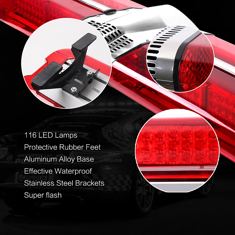 LED-2000L 1.2M Red led warning lightbar