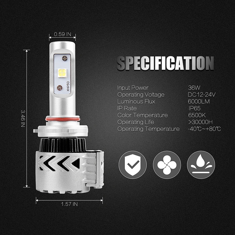 9005 headlight bulb 9005 car lights led headlight COB chips