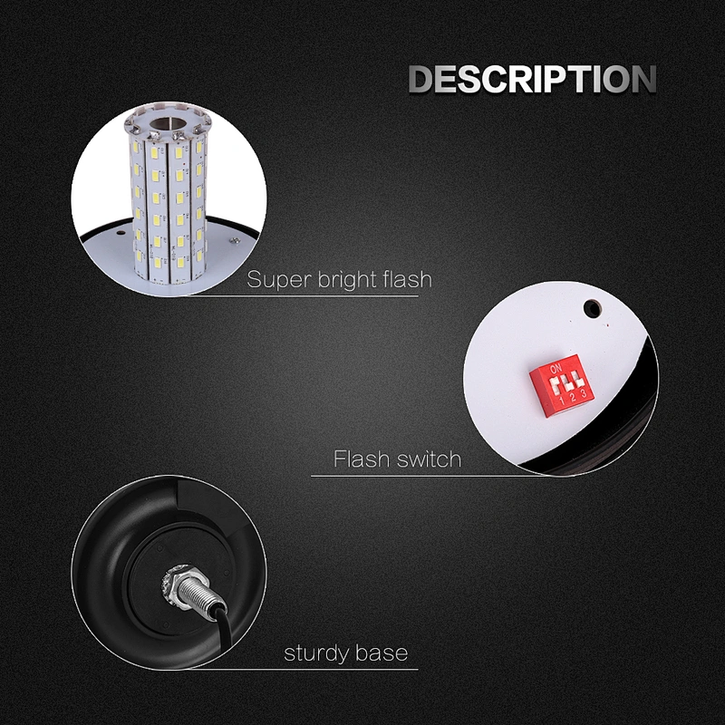 LED-03H-1 Amber LED 60-5730 LEDs Warning Led Beacon Light For Forklift Vehicle