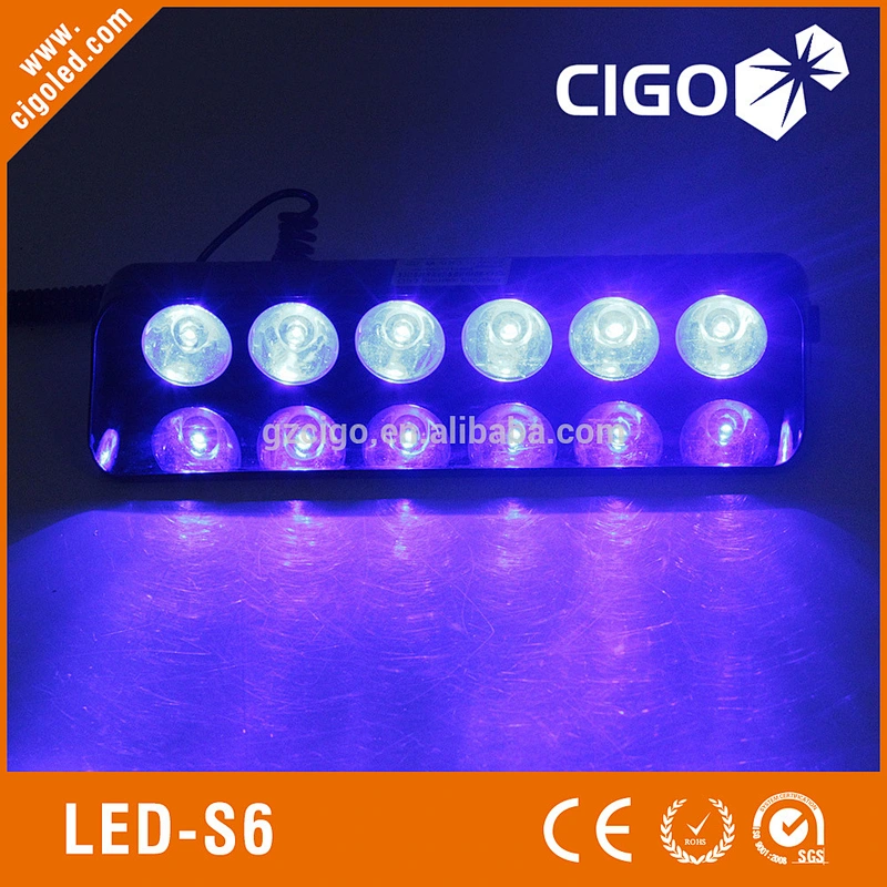 LED-S6 cigo brand led emergency warning lights 6W visible lights for vehicles different color auto lights