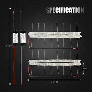daytime running lights and turn light led car accessories made in china