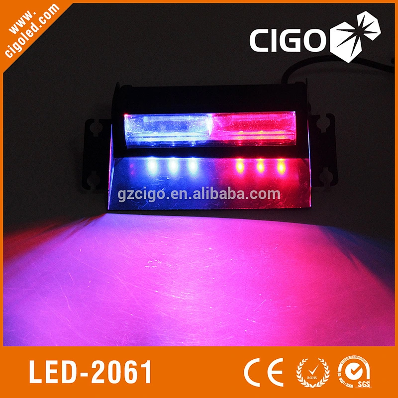 LED-2061 clear lens more bright emergency vehicle led lights 6W warning light bars for trucks 12V warning light bar amber