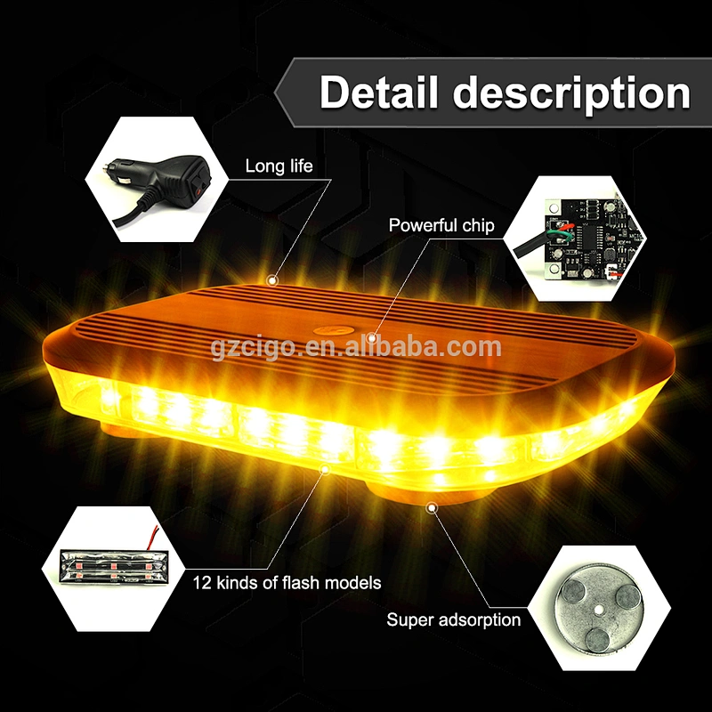 LED-912 emergency light flashlight 12-30V emergency light bar 30W led emergency light bar