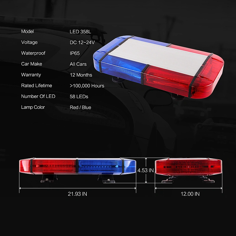 LED-358L led strobe lights for police cars