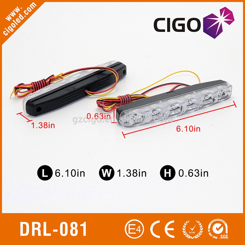 led CIGO factory daytime running lights 12V drl led headlights 12PCS led cars with daytime running lights