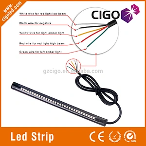 LED Strip 32 LED SMD3528 led LED Warning DC 12V soft strip police motorcycle strobe light emergency lighting systems