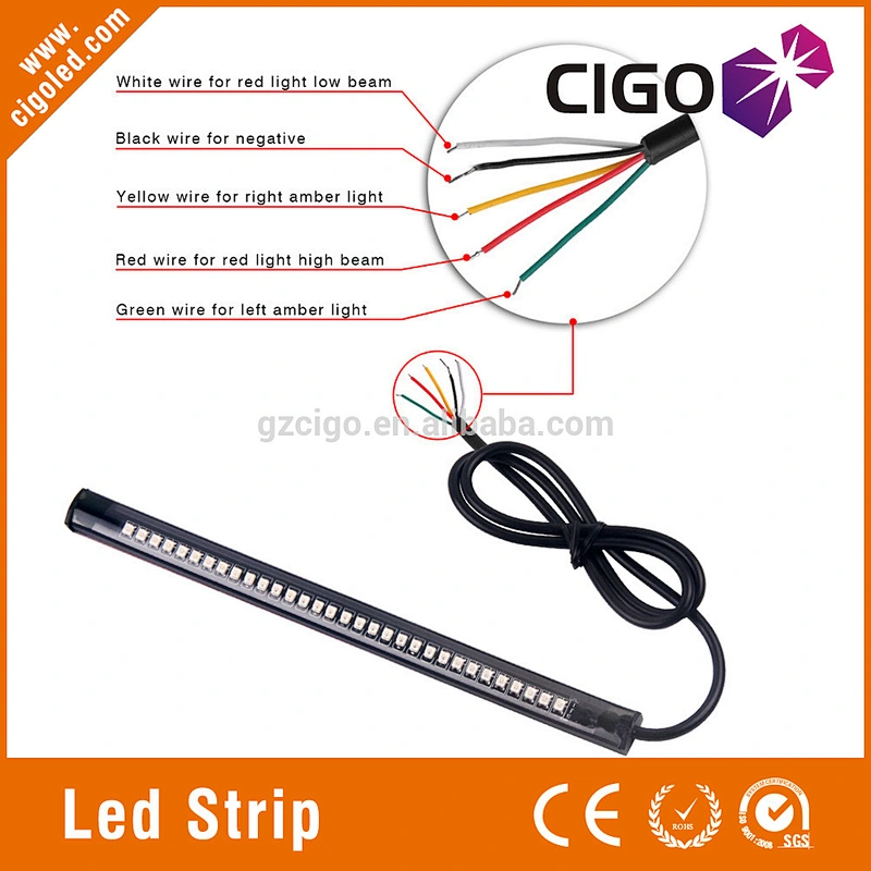 LED Strip 32 LED SMD3528 led LED Warning DC 12V soft strip police motorcycle strobe light emergency lighting systems