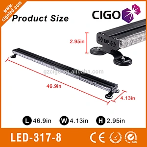 emergency strobe light bars 12V magnetic mount led light bar 96W led safety lights for trucks