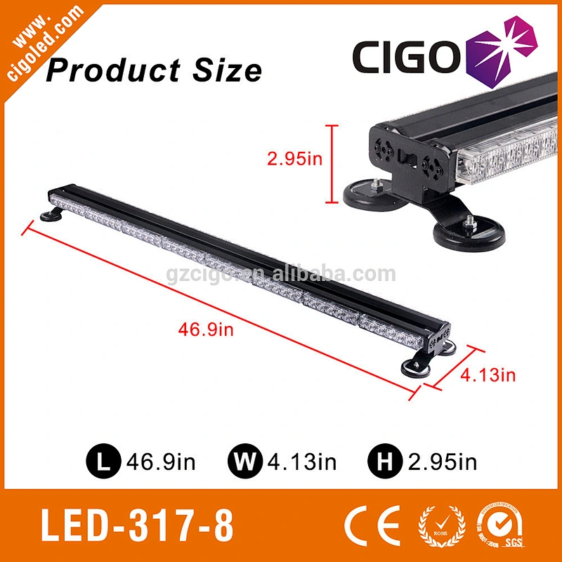 emergency strobe light bars 12V magnetic mount led light bar 96W led safety lights for trucks