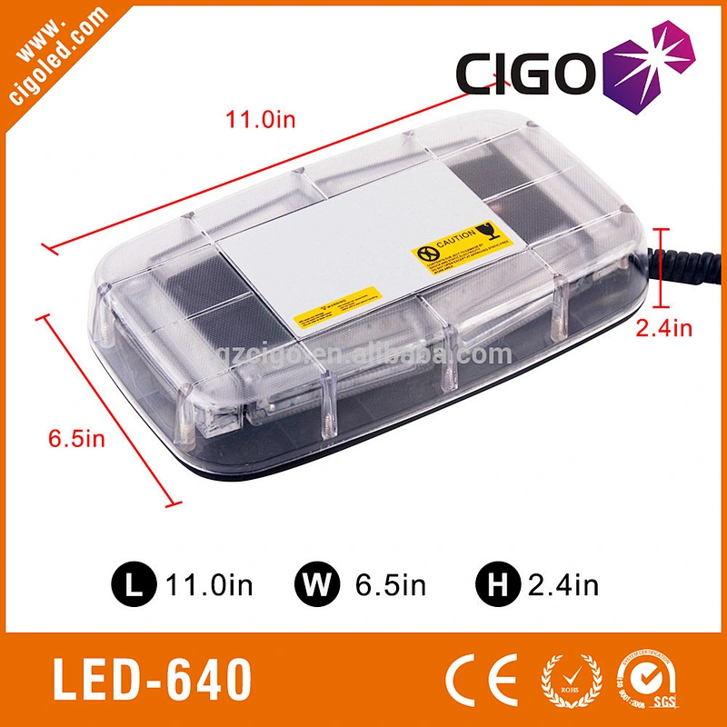 LED-640 clear cover flashing strobe lights high green led emergency lights 12V 24W emergency night light flashlight