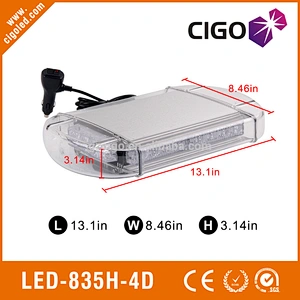 LED-835H-4D signal light bar 12V strobe light car 24W police lighting