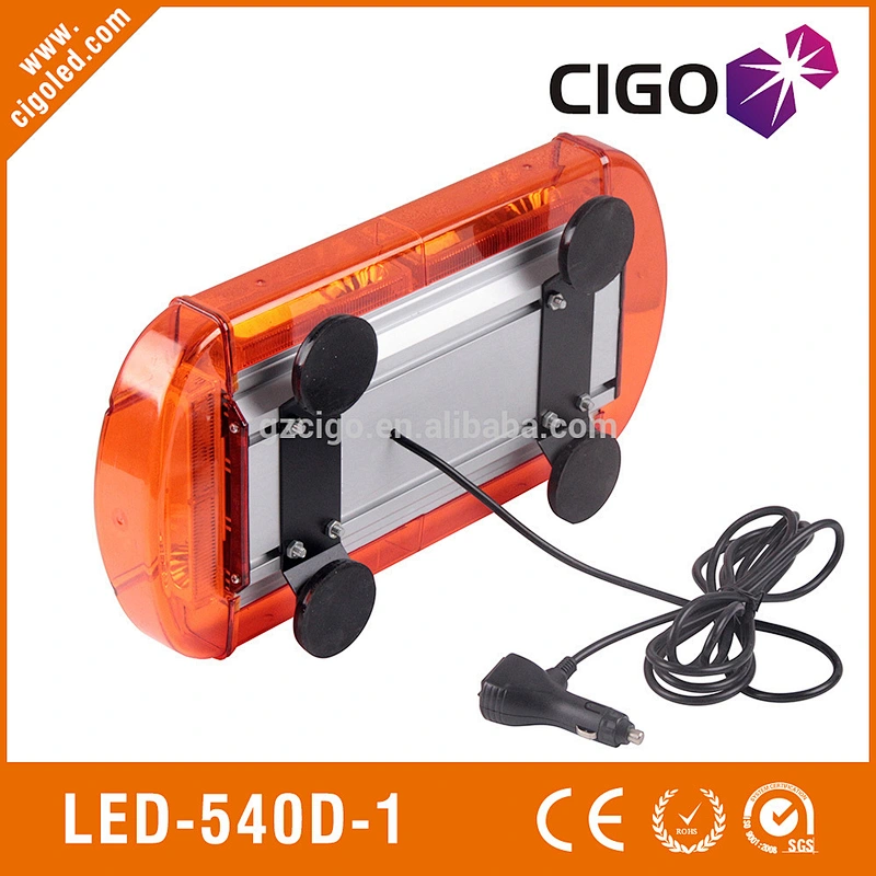 LED-540D-1 auto emergency lights 12-30V mini led strobe light 60W roof mounted amber flashing lights