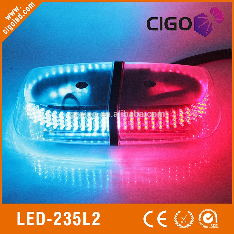 LED-235L2 emergency vehicle lights commission color cover 12V led warning strobe lights 20W police strobe lights for cars