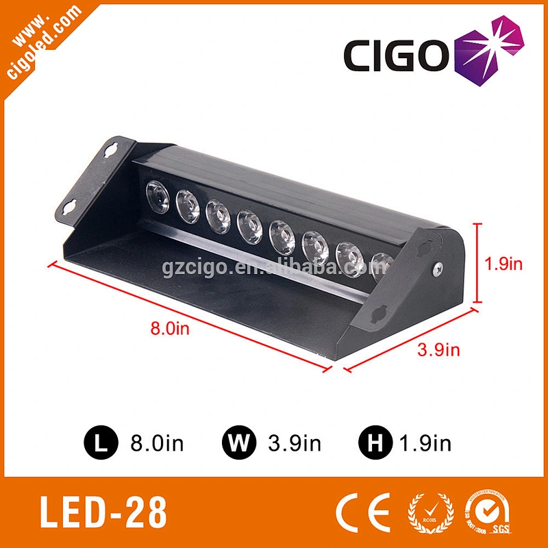 LED-28 led lights emergency led hazard warning lights 8W yellow strobe lights