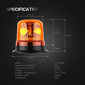 HS-51068 strobe warning light led beacon light