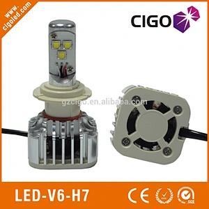 LED-V6-H7 led car headlamp bulbs 12-24V h7 led bulb headlight 30W led bulbs for cars headlights