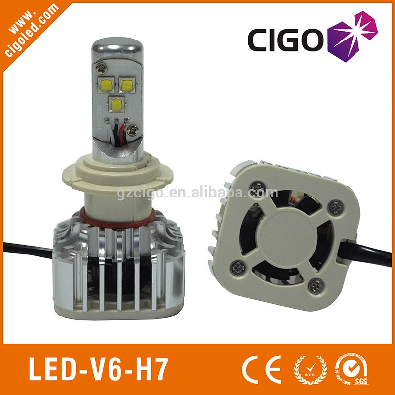 LED-V6-H7 led car headlamp bulbs 12-24V h7 led bulb headlight 30W led bulbs for cars headlights