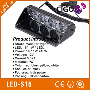LED-S16 led dash warning lights 12V 16W replacement led flashlight bulbs with many colors and patterns led bright flashlight
