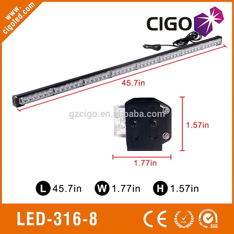 LED-316-8 led emergency strobe lights 12V police emergency lights 48W security strobe lights for cars