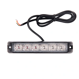 LED-06D yellow vehicle LED strobe light 6 pcs led lights for trucks 12-24V 6W car decorates led strobe lights