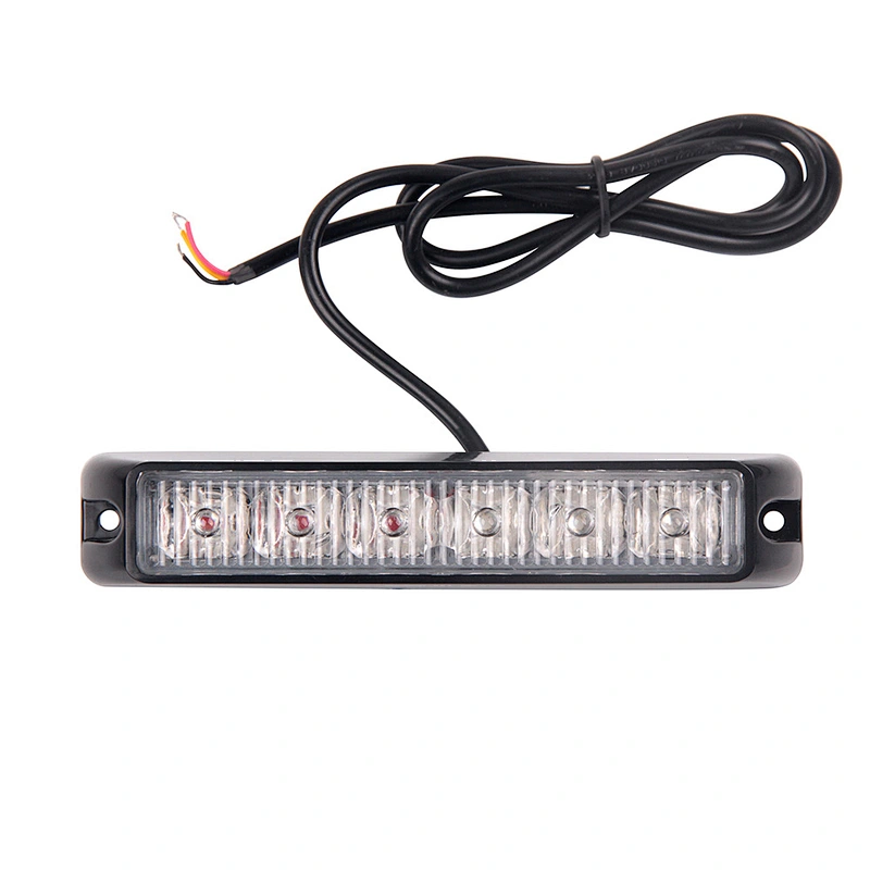 LED-06D yellow vehicle LED strobe light 6 pcs led lights for trucks 12-24V 6W car decorates led strobe lights
