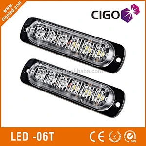 Hot sell 2016 Universal thin strobe led light 12V 18W Car grille light warning strobe grille deck light
