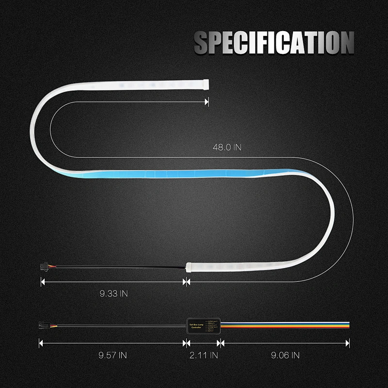 car tail lamp tail led strip rgb led strip tail lights