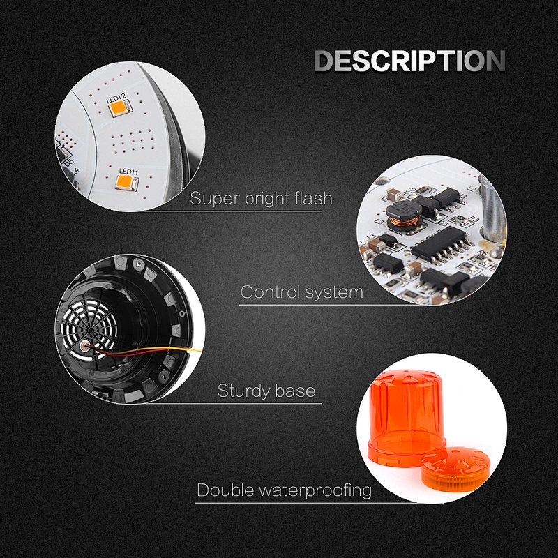 LED-019D 12v-30v emergency strobe led beacon light