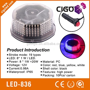 LED-836 Switchable pattern cheap 15W car roof led emergency lights for trucks