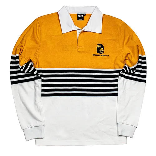 Traditional Rugby Stripe Knit Jersey Leisure Rugby Jersey