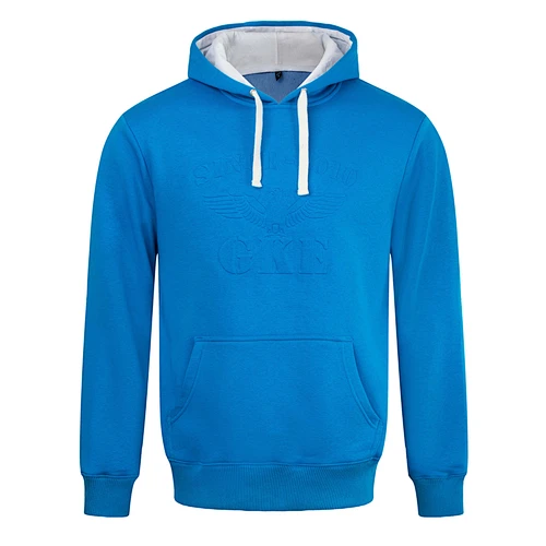french terry cotton solid hoodie