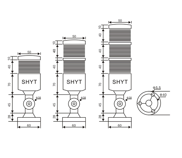 Stack warning light