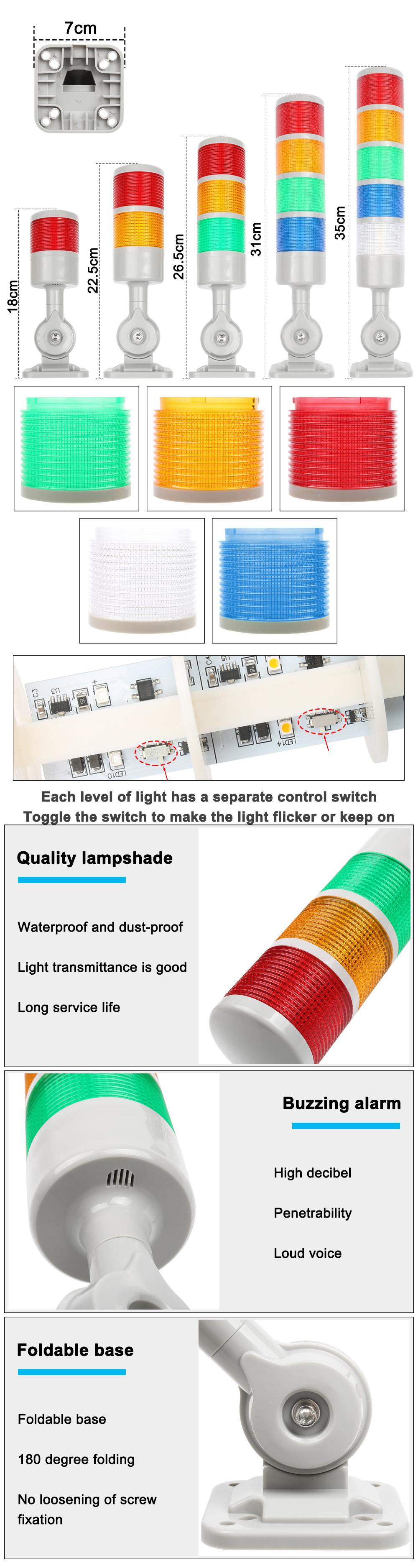 Stack warning light