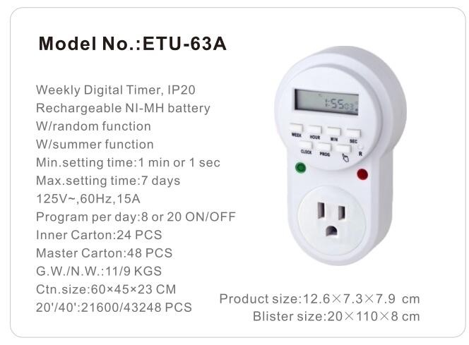 digital timer socket