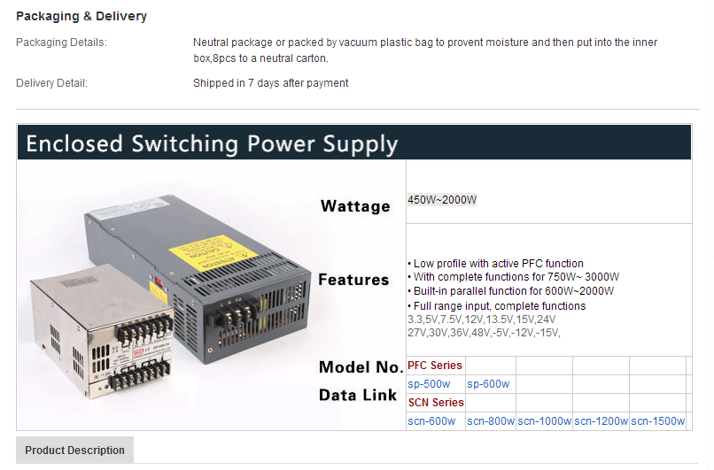 1200W power supply